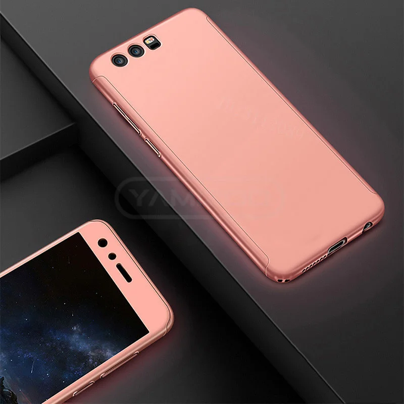 YAMIZOO Case For Huawei Honor 9 8 Lite 360 Full Cover Hard Capa Phone Case For Huawei Honor 9 8 Lite Protective Glass Case Cover (1)