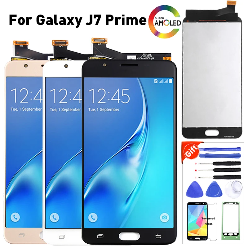 Pаспродажа 5,5 дисплей для SAMSUNG Galaxy J7 Prime font b lcd b font G610F G610 SM G610F ЖК дисплей сенсорный экран дигитайзер 100% протестированный J7 Prime font b lcd b font s