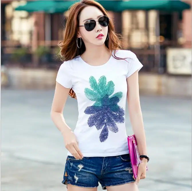 New Women Summer tshirt 2019 short Sleeve Tops Cartoon Printed T-shirt Female Casual Fashion Slim Top Tee Clothing New Women Summer tshirt 2019 short Sleeve Tops Cartoon Printed T-shirt Female Casual Fashion Slim Top Tee Clothing