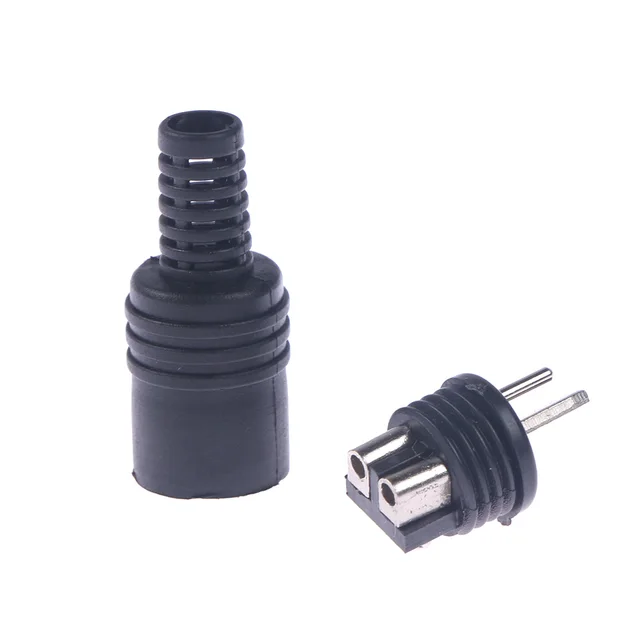 2 pin Black DIN Plug Speaker and HiFi Connector Screw Terminals