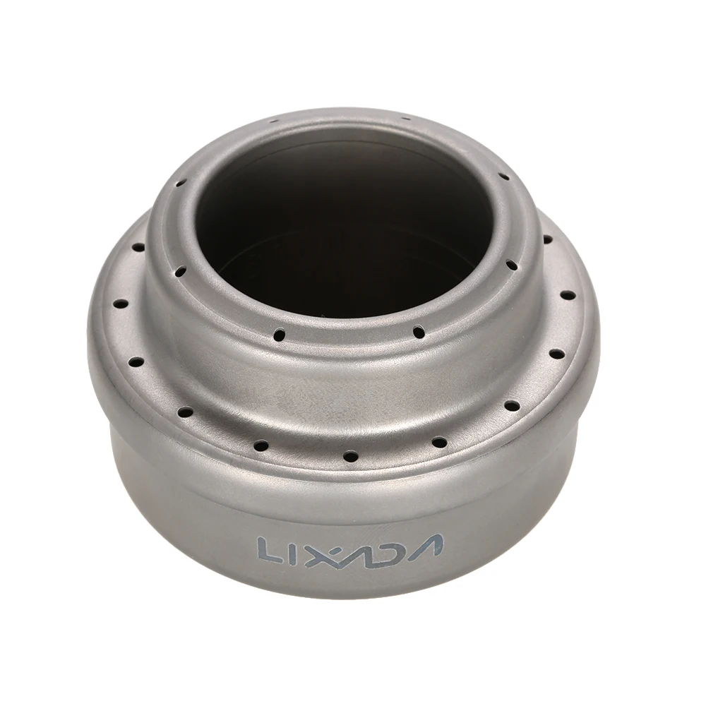 

Lixada 70ml Outdoor Titanium Alcohol Stove Ultralight Camping Stove Picnic Hiking Fishing Cookware Stoves with Storage Sack