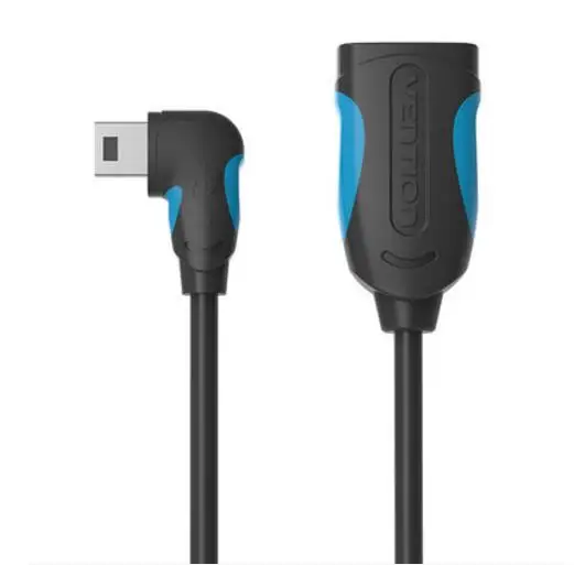 Vention Mini USB OTG кабель 0,1 м 0,25 м Папа Mini USB к женскому USB OTG адаптер для gps камеры мобильного телефона планшета U диск мыши - Цвет: VAS-A19-B-T