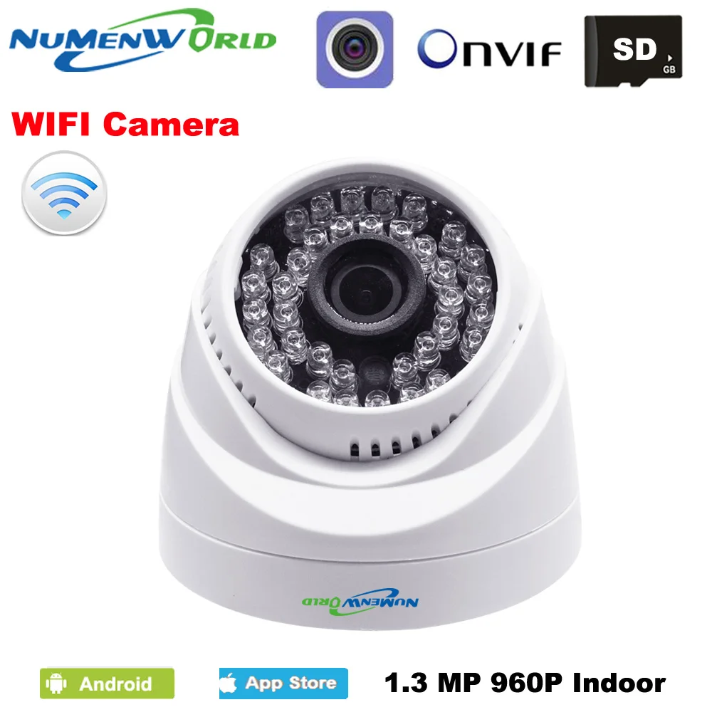 Беспроводная ip-камера, wifi, купольная ip-камера, веб-камера, CCTV, видео камера безопасности, 960 P, для внутреннего использования дома, поддержка SD карты, ПК, мобильный Удаленный просмотр