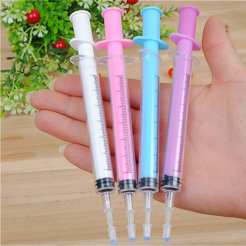 

1Pcs/sell kawaii Cartoon Syringe model stationery Writing Office pilot pen 0.7mm cute gel pen kawaii school supplies