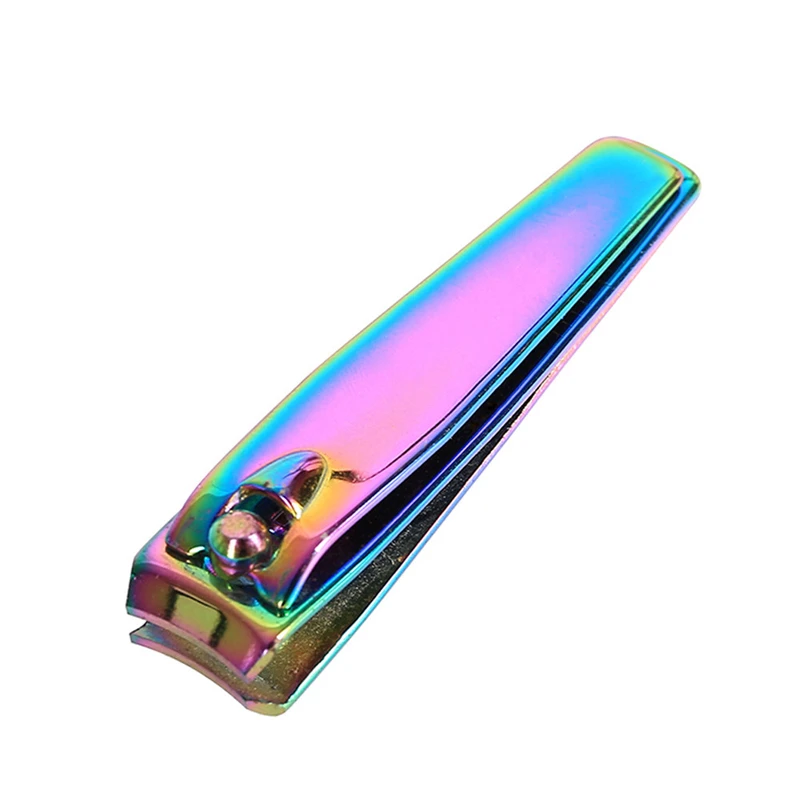 

Color Nail Clipper Set Stainless Steel Fingernails Toenails Nail Cutter Plated Stainless Steel Scissors Manicure Oblique Shear