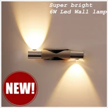 10 шт./лот современный 2*3 W светодиодный настенный светильник прикроватная лампа отель Туалет для стен в ванной и спальне лампа 6 Вт AC90~ 265 V