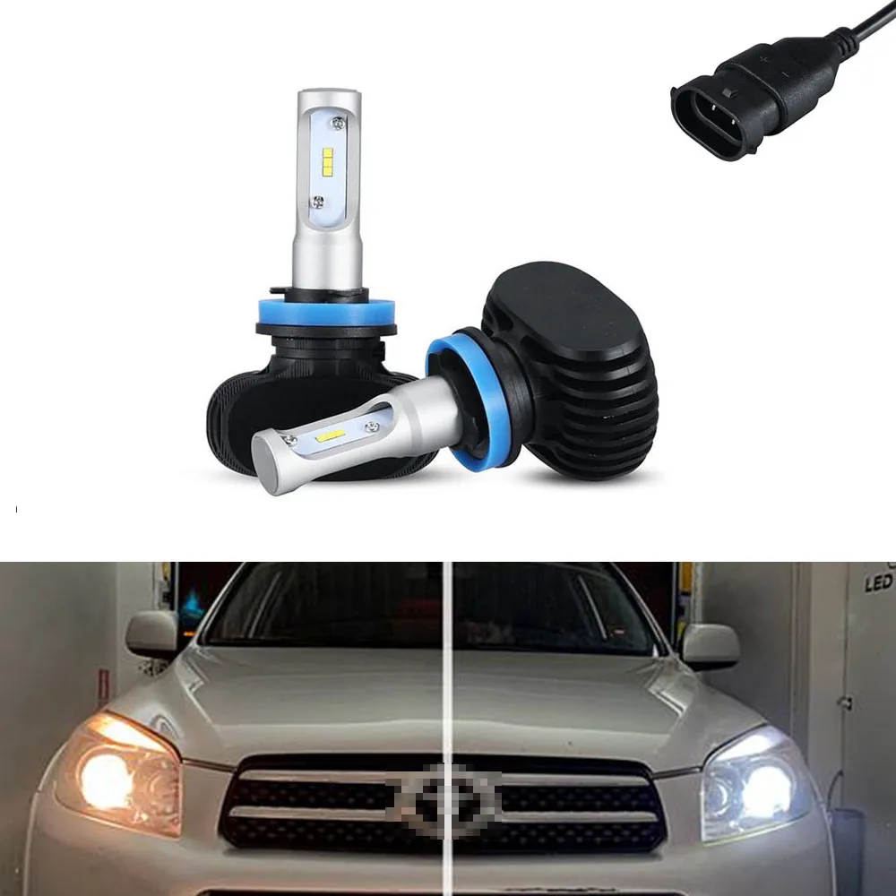 H11 LED Headlight Bulbs Kit CREE for TOYOTA Rav4 2006-2019 Fog Light 6000K