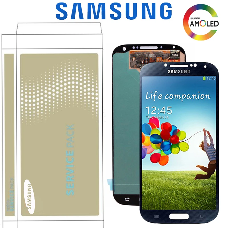 Оригинальный 5 0 ''Super AMOLED ЖК дисплей для SAMSUNG Galaxy S4 i9505 i9500 i9506 i9515 сенсорный экран