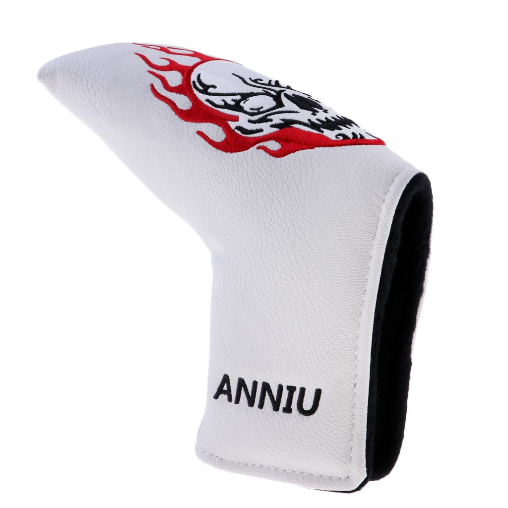 Golf Putter Head Covers Headcover with Skull Pattern for All Brands Blade