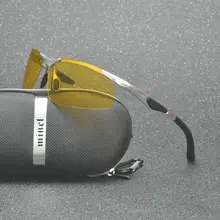 Mincl/Для мужчин поляризационные Алюминий магния День Ночь драйвер Защита от солнца Очки Одежда высшего качества мужские очки Солнцезащитные очки для женщин FML