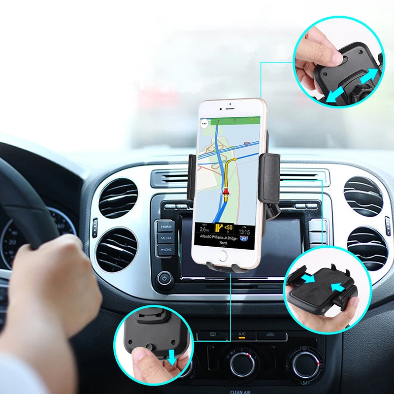 Автомобильный держатель для смартфона с CD слотом мобильного телефона GPS Iphone Samsung