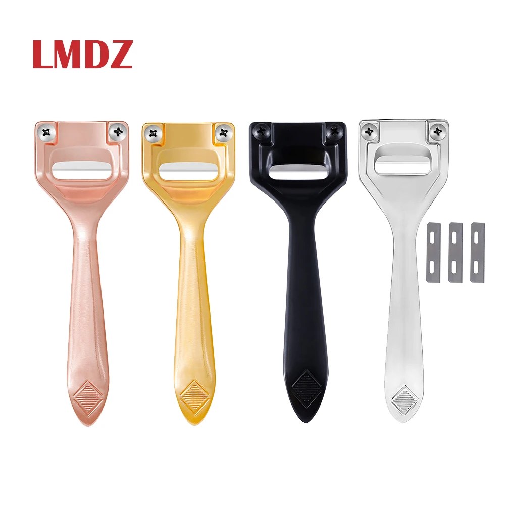 

LMDZ Leather Super Craft Edge Skiving Skiver Metal with 3 Blades Folds Seams Peeler Thinning Shovel DIY Leather Knife