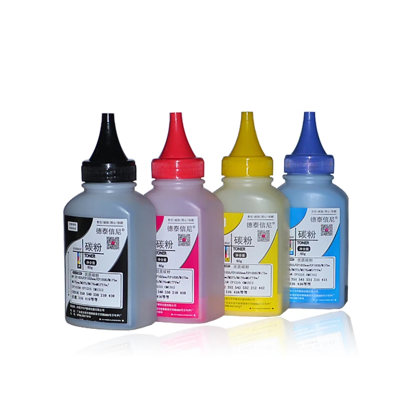 Compatível para hp Qualidade do pó de Toner para Impressoras a Laser pó de Toner Cores Color Laserjet Pro Cp1025 Cp1025nw Alta Qualidade do para Impressoras a Laser Impressora 4 - Set 4 Para HP Color Laserjet Pro CP1025 CP1025NW