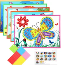 1pcs Kids Foam Mosaic Stickers Art Puzzle DIY 3D Pasted Cartoon Character Children’s Educational Toy