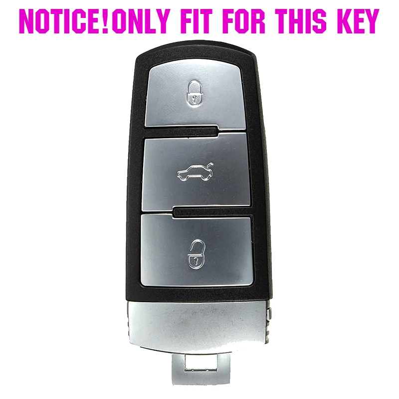 Силиконовый чехол для VOLKSWAGEN CC VW Passat B6 3C B7 с 3 кнопками|key case for car|car key coverfob cover |