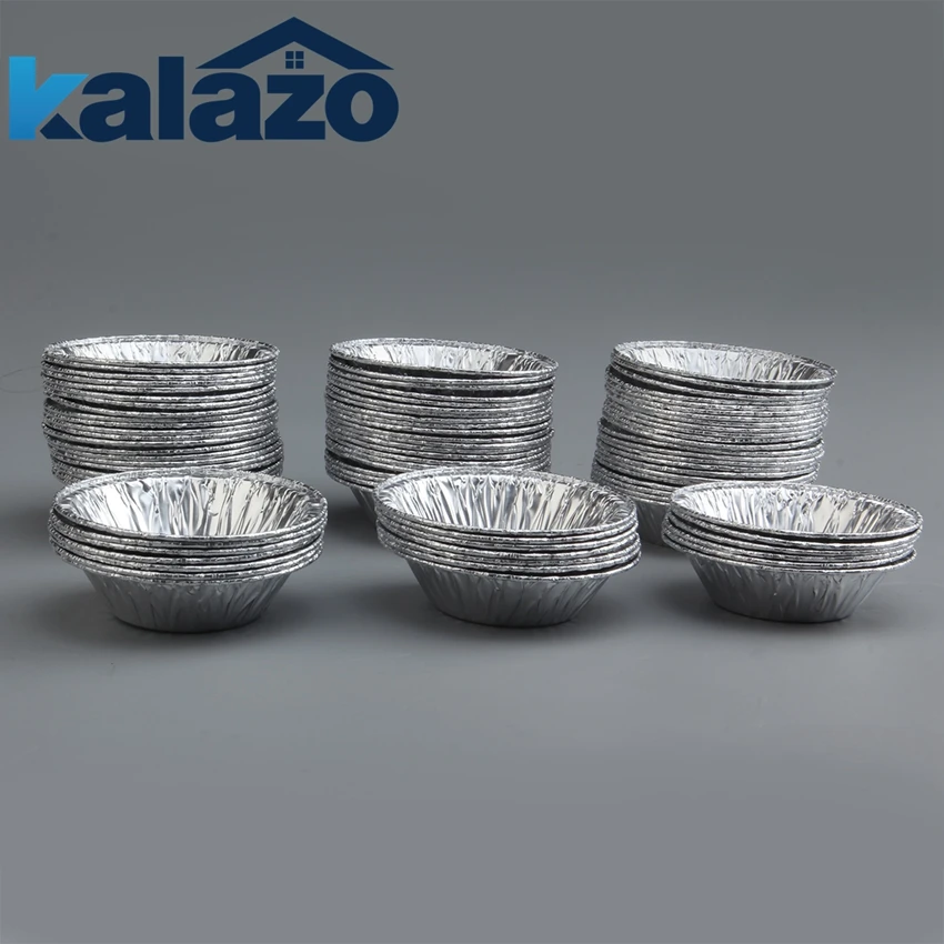 250pcs одноразовая коробка для яиц из держатель Алюминий кексов форма торта печенья