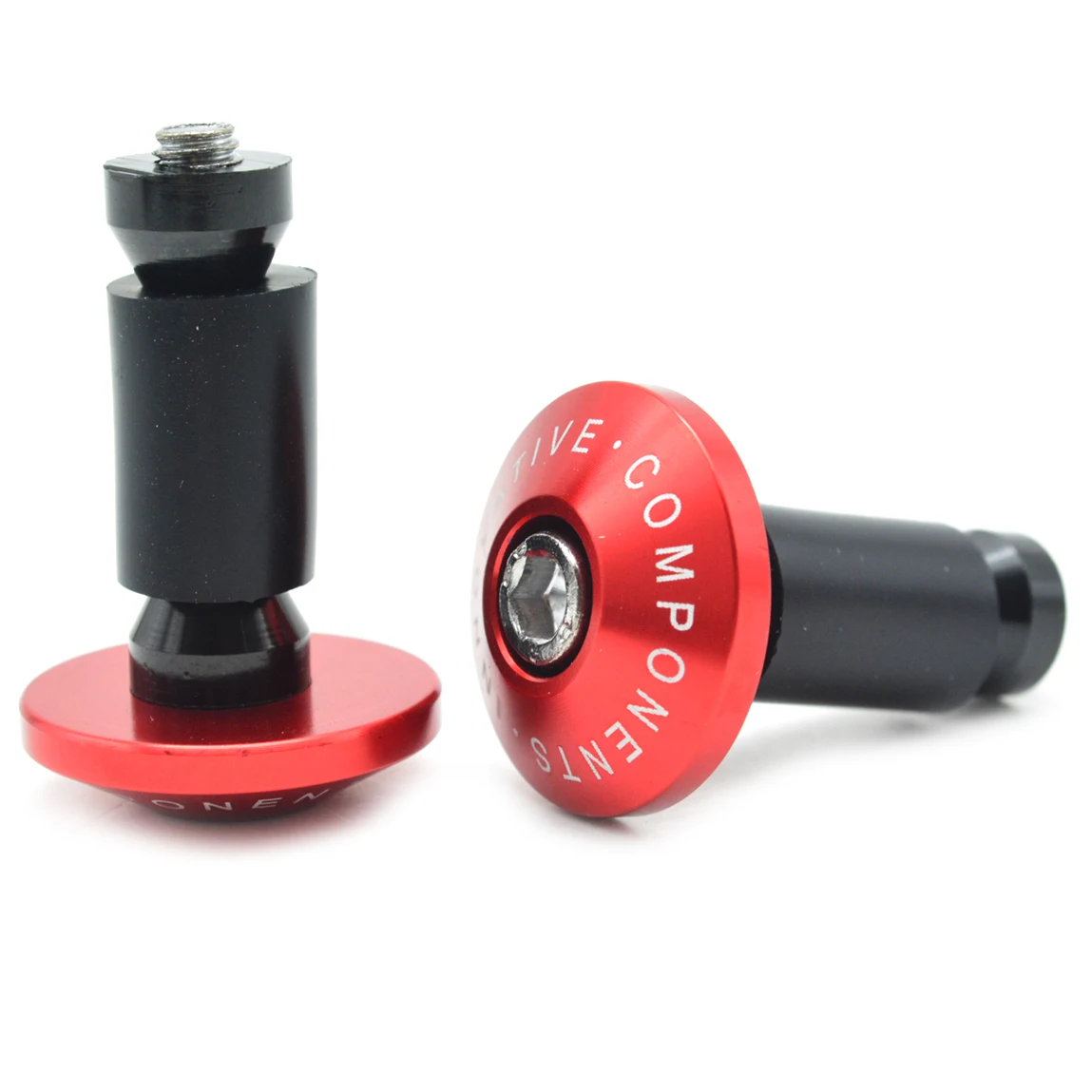 22MM Red Универсальный руль мотоцикла CNC алюминиевые ручки наконечники руля ручные ручки для KAWASAKI Z1000 Ninja1000 ER-6N Z800 RR6 R3 - Цвет: 22MM Red