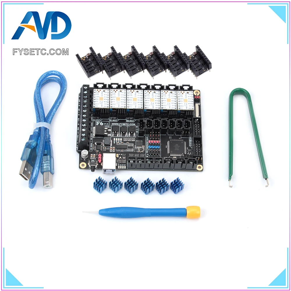 FYSETC F6 V1.3 Board ALL-in-one Electronics Solution Mainboard + 6pcs Special TMC2208 V1.2 + 6pcs Protector For Freely UART FYSETC F6 V1.3 Board ALL-in-one Electronics Solution Mainboard + 6pcs Special TMC2208 V1.2 + 6pcs Protector For Freely UART