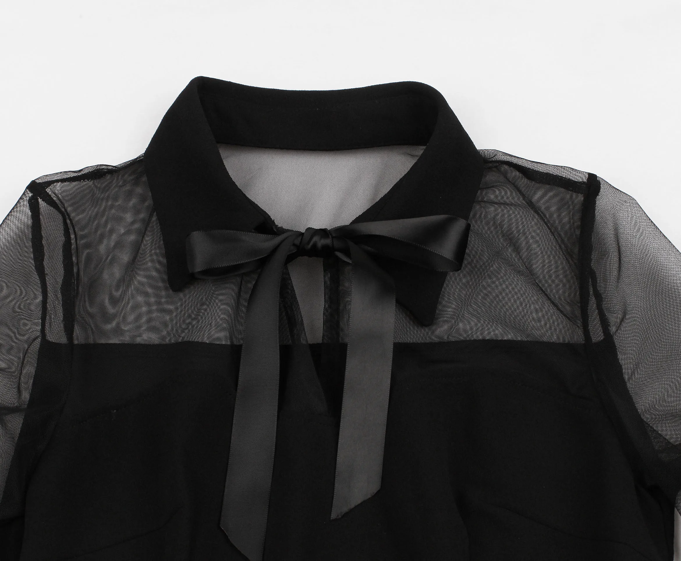 Прозрачные кружевные ретро готические женские платья на Хэллоуин, черные винтажные Нагрудные Ленты, платье с бантом, короткие платья, 60s Vestidos Femme
