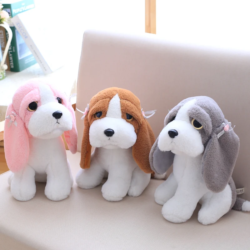 

Candice guo plush toy stuffed doll cartoon animal long ear dog beagle puppy sleeping friend birthday gift christmas present 1pc