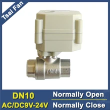 Возврат питания DN10 нормально открытый/закрытый клапан 2/5 провода DC9V-24V клапан SS304 моторизованный шаровой клапан с индикатором положения