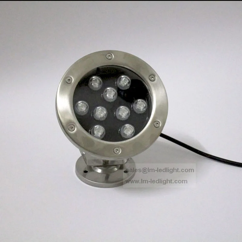 Ip68 Светодиодный светильник для бассейна 9 Вт подводный свет из нержавеющей стали освещение для бассейна Фонтан Свет 8 шт