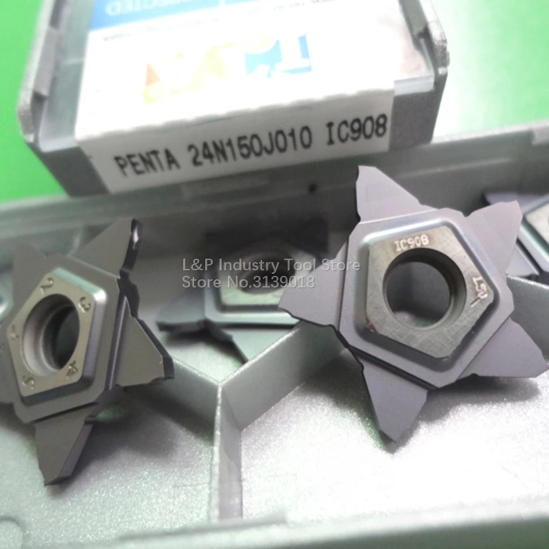 5 PCS ISCAR PENTA 24N150J010 IC908 INSERT