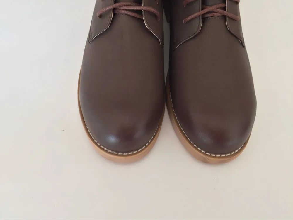 Autumn and winter female boots 2017 New England simple classic Top layer Genuine leather short tube thick with Martin boots Autumn and winter female boots 2017 New England simple classic Top layer Genuine leather short tube thick with Martin boots