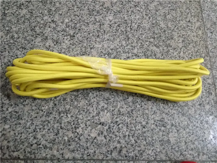 10m a lot fabric electrical cable Electric cable retro 20.75 textile woven mesh cable wire and the color blue of power lines (15)