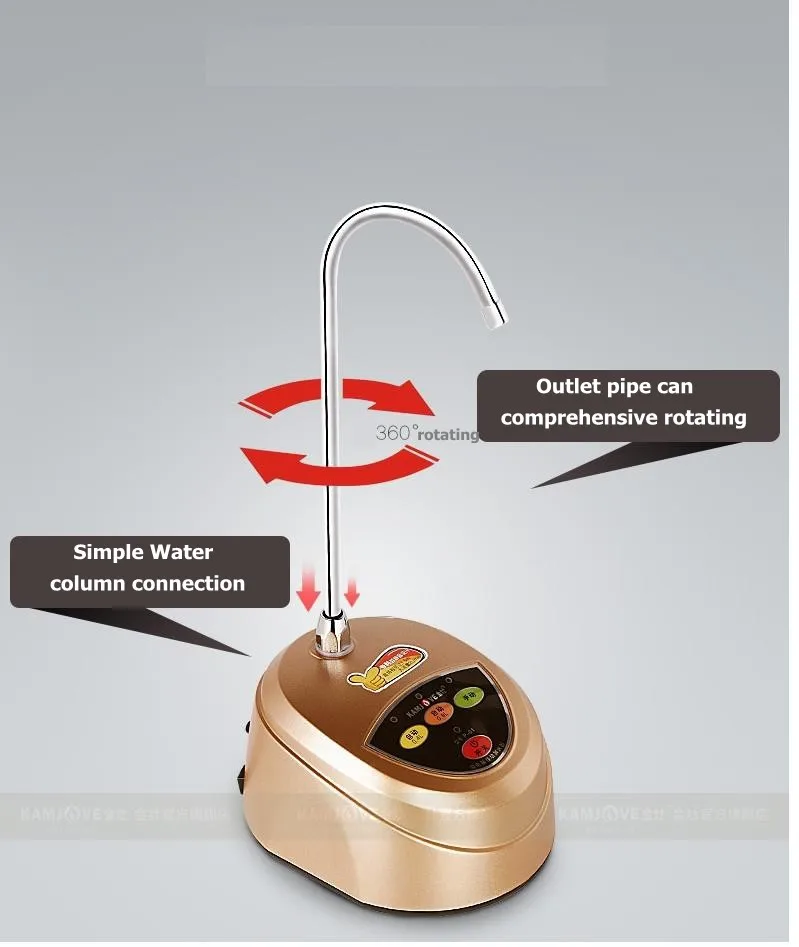 Kamjove Автоматическая водяная помпа в бутылках для чистой воды, электрическое всасывающее устройство, наполнитель воды