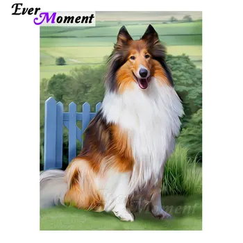 

Ever Moment Diamond Painting Dog Scenery Cross Stitch 5D DIY Picture Mosaic Rhinestone Diamond Embroidery Home Decor S2F680
