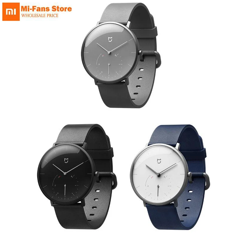 

Original Xiaomi Mijia Waterproof Quartz Watch Smart Band Pedometer Automatic Calibration time Vibrate reminder Stainless Cover