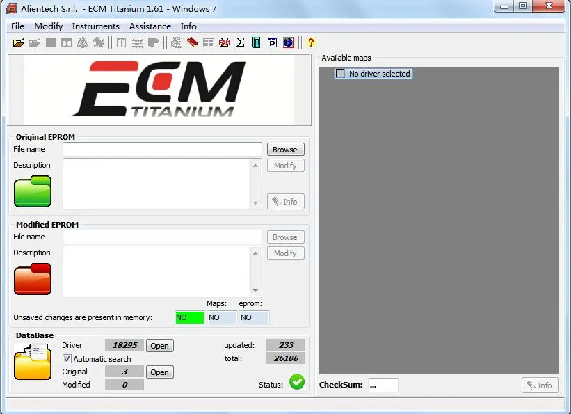 

ECM TITANIUM 1.61 with 18475 Driver for KESS V2 and Ktag