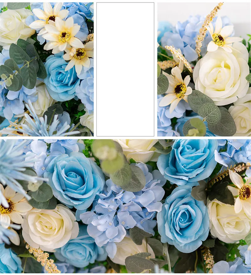 Искусственные цветы künstliche blumen искусственные цветы для декора Великолепный свадебный Шелковый цветок ряд реквизит ими