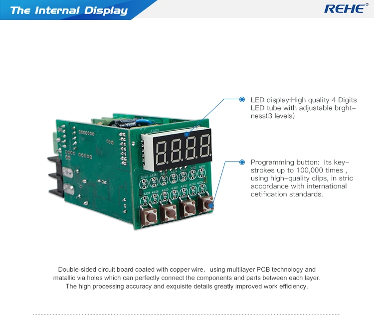 REHE RH-H81 48*48 мм однофазный измеритель мощности Электрический коэффициент мощности