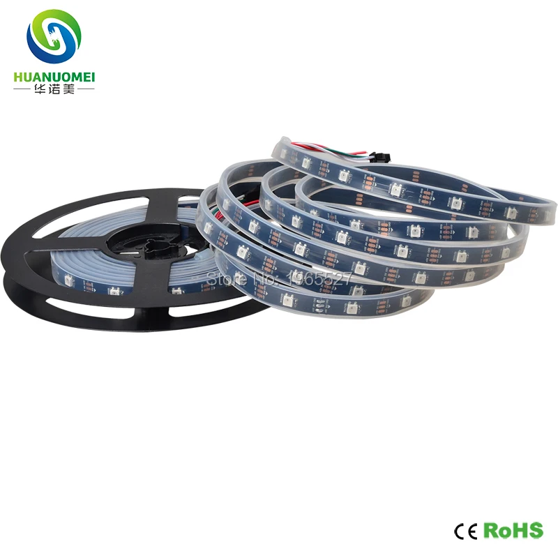 1 м 30 светодиодный s/M WS2812B пиксель полосы 5050 SMD RGB адресуемых гибкие светодиодные