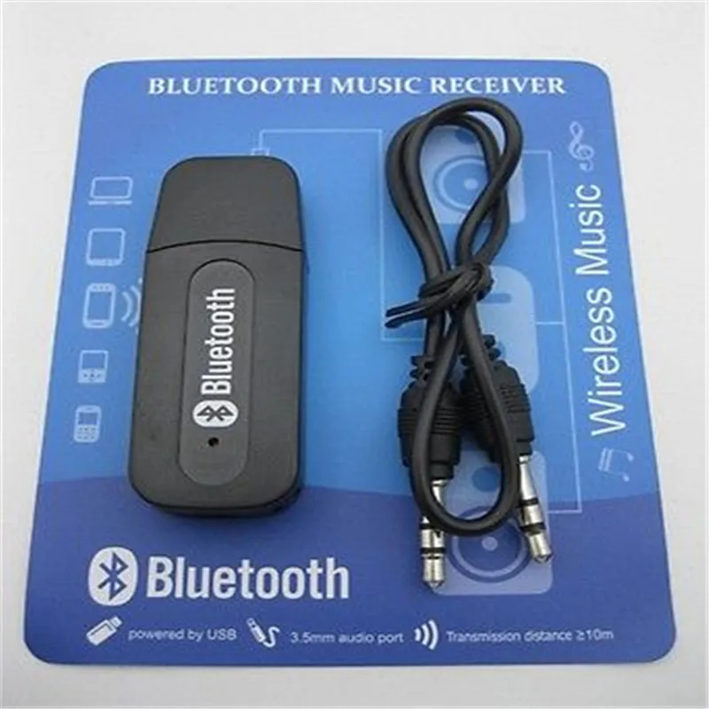 Черный USB bluetooth приемник адаптер кабель конвертер аудио музыка стерео для