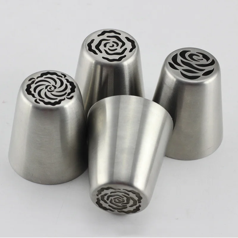 4 шт. кондитерские насадки из нержавеющей стали|confectionery tools|russian nozzlepastry tips |