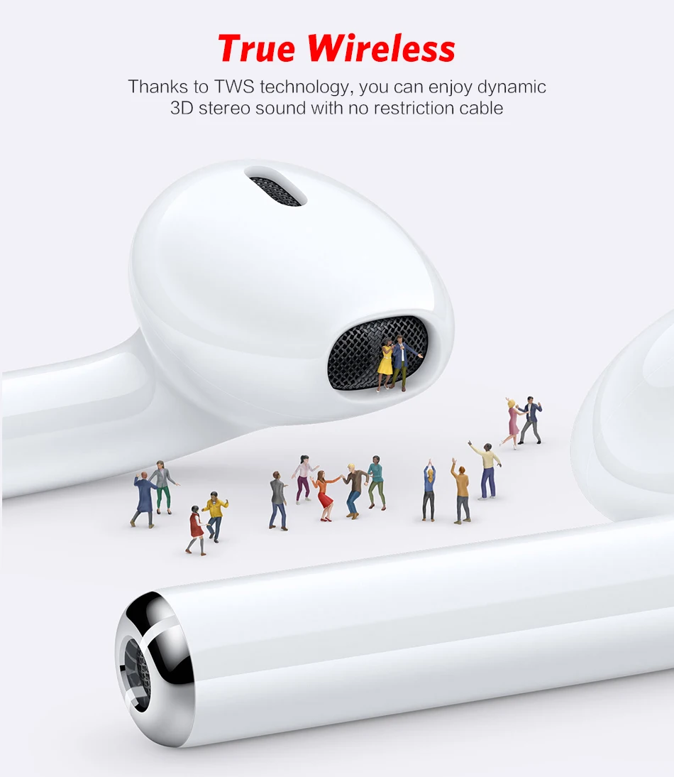 Wireless Headset inPods 12 TWS Touch Key Bluetooth 5.0 Sport Earphone Stereo For iPhone Xiaomi Huawei Samsung Smart Phone