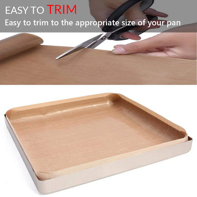 Non Stick Baking Tarpaulin Baking Sheet Reusable High Temperature Resistant Oil Paper Oven Mat Easy Clean Bbq Grill Pad silicone baking mat