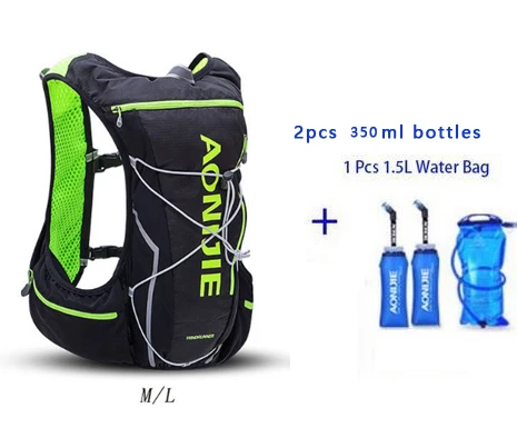 AONIJIE Pro, для мужчин и женщин, 10л, уличные сумки, походный рюкзак, жилет, марафон, рюкзак для бега, велоспорта, на выбор, бутылка, сумка для воды - Цвет: 1