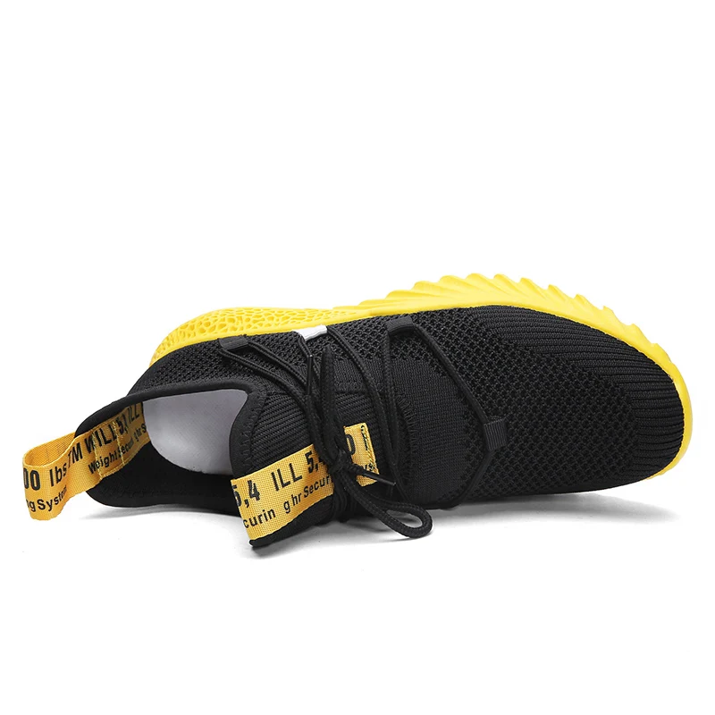 Стильные дизайнерские повседневные туфли мужские желтые кроссовки цвет черный белый прогулочная обувь дышащие сетчатые кроссовки мужские кроссовки для тренировок 35-46