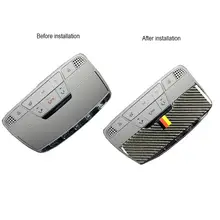 Для новых C-class C180/КЗС углеродное волокно крыши Чтение свет box очки Дело стикер интерьер автомобиля Модификация аксессуары