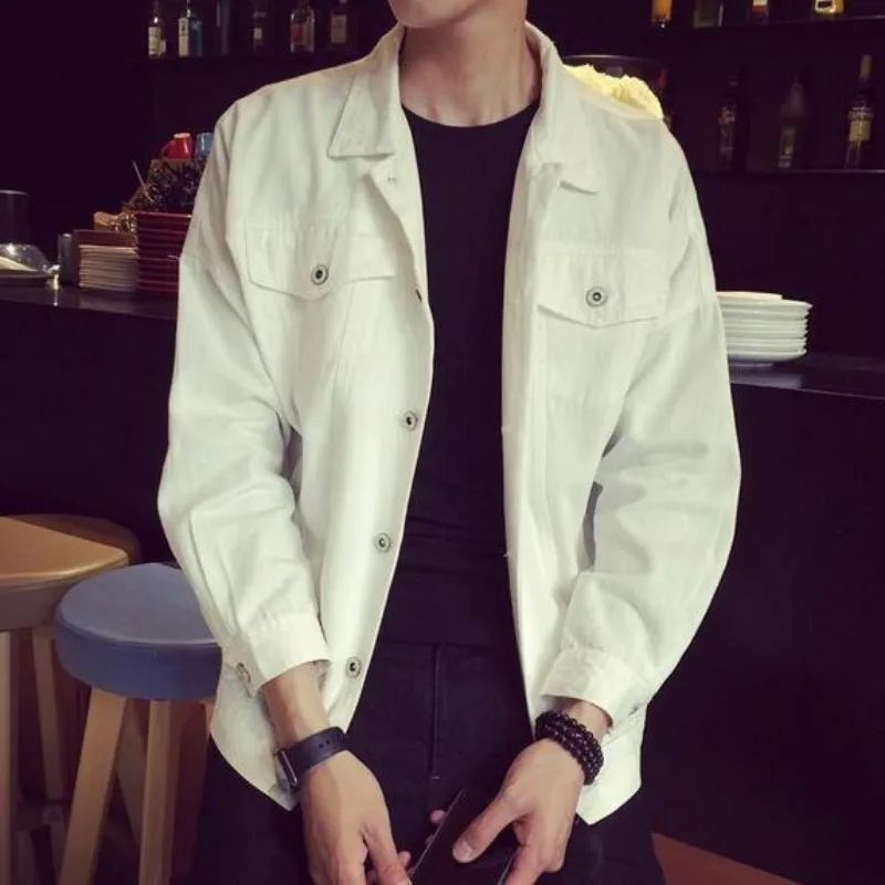Мужская джинсовая куртка и пальто в Корейском стиле 2019|denim jacket men|mens denim jacketfashion men |
