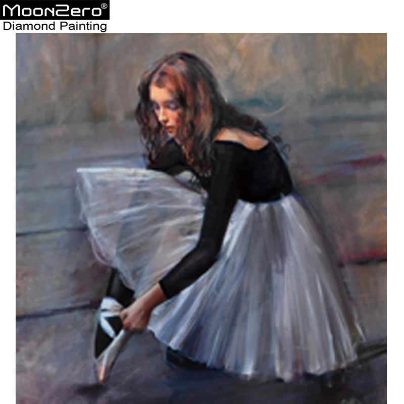

New 5d Diamond Painting Ballerina Full Square Needlework Embroidery Ballet Cross Stitch Picture Of Rhinestone Home Decor