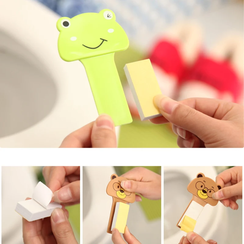 Bathroom Products 3Pcs Cute Cartoon Toilet Lifting Lid Device Seat Cover Handle Accessories Portable Bathroom Products Sets Bathroom Products 3Pcs Cute Cartoon Toilet Lifting Lid Device Seat Cover Handle Accessories Portable Bathroom Products Sets