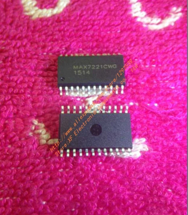 10PCS New MAX7221CWG MAX7221 8-Digit LED Display Driver SOP-24 IC
