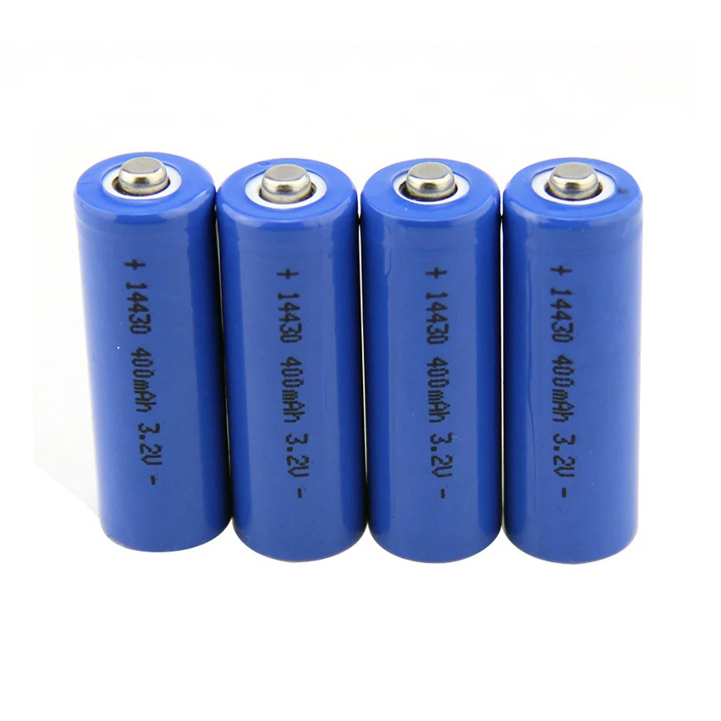 AIMIHUO 14430 литиевая батарея 3,2 в 400 мАч перезаряжаемый аккумулятор с топовым 14430 фосфатным аккумулятором для газонных ламп