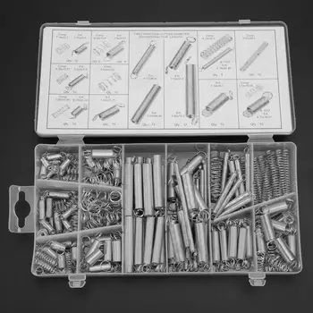 

200pcs/Set Extension Tension Compression Spring Assortment Metal Springs Kit spring bar tool