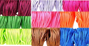 

Soft Satin Rattail Silk Cord Nylon For Diy Bracelet Necklace Jewelry Findings Accessories 2mm